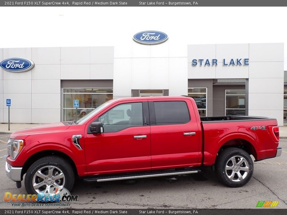 2021 Ford F150 XLT SuperCrew 4x4 Rapid Red / Medium Dark Slate Photo #1