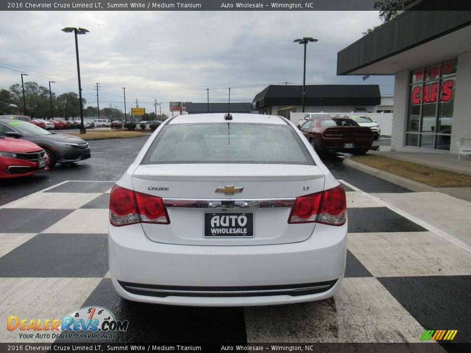 2016 Chevrolet Cruze Limited LT Summit White / Medium Titanium Photo #4