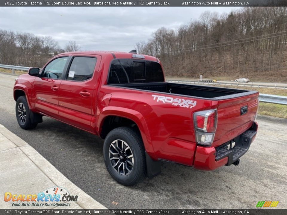 2021 Toyota Tacoma TRD Sport Double Cab 4x4 Barcelona Red Metallic / TRD Cement/Black Photo #2