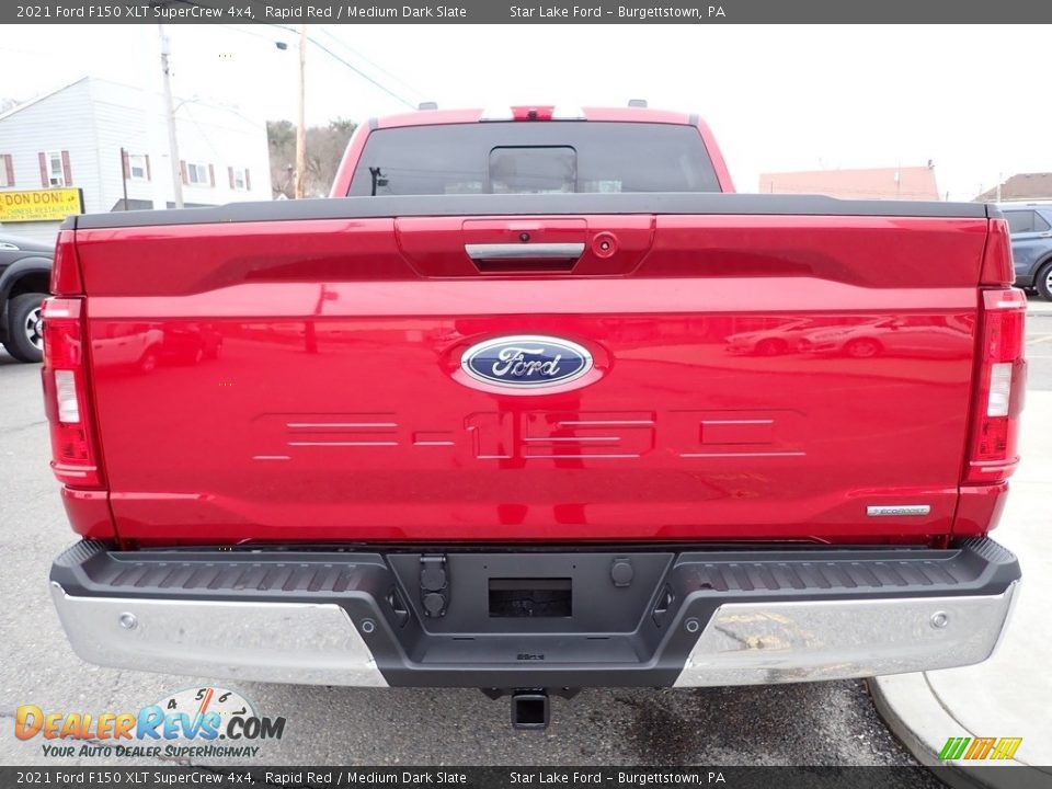 2021 Ford F150 XLT SuperCrew 4x4 Rapid Red / Medium Dark Slate Photo #4