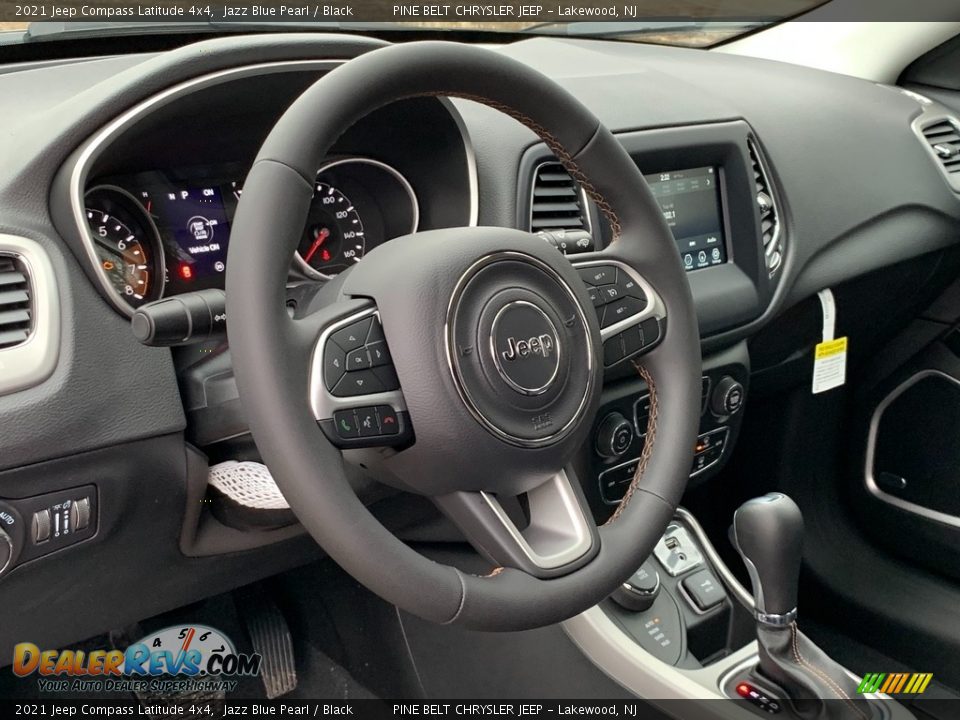 2021 Jeep Compass Latitude 4x4 Jazz Blue Pearl / Black Photo #12