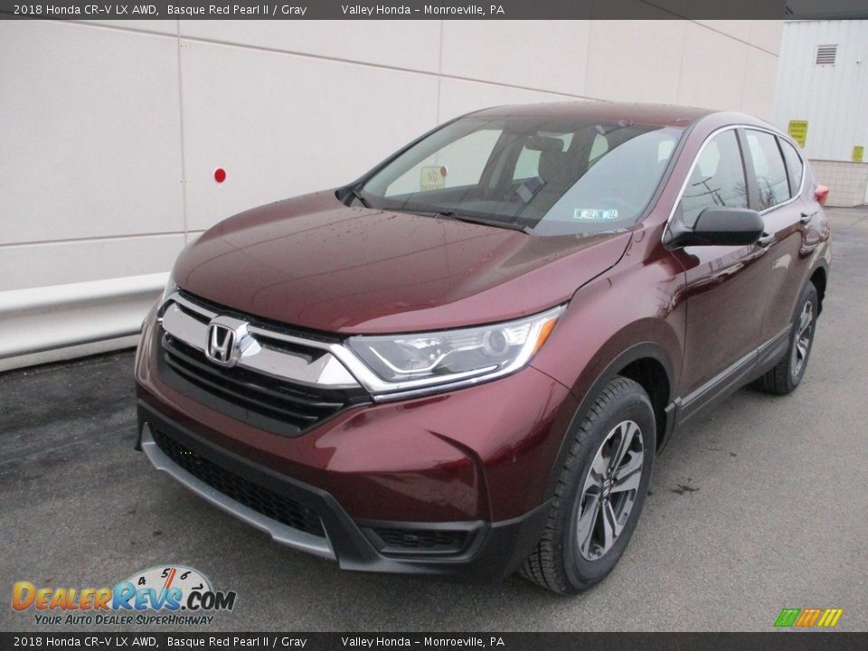 2018 Honda CR-V LX AWD Basque Red Pearl II / Gray Photo #9