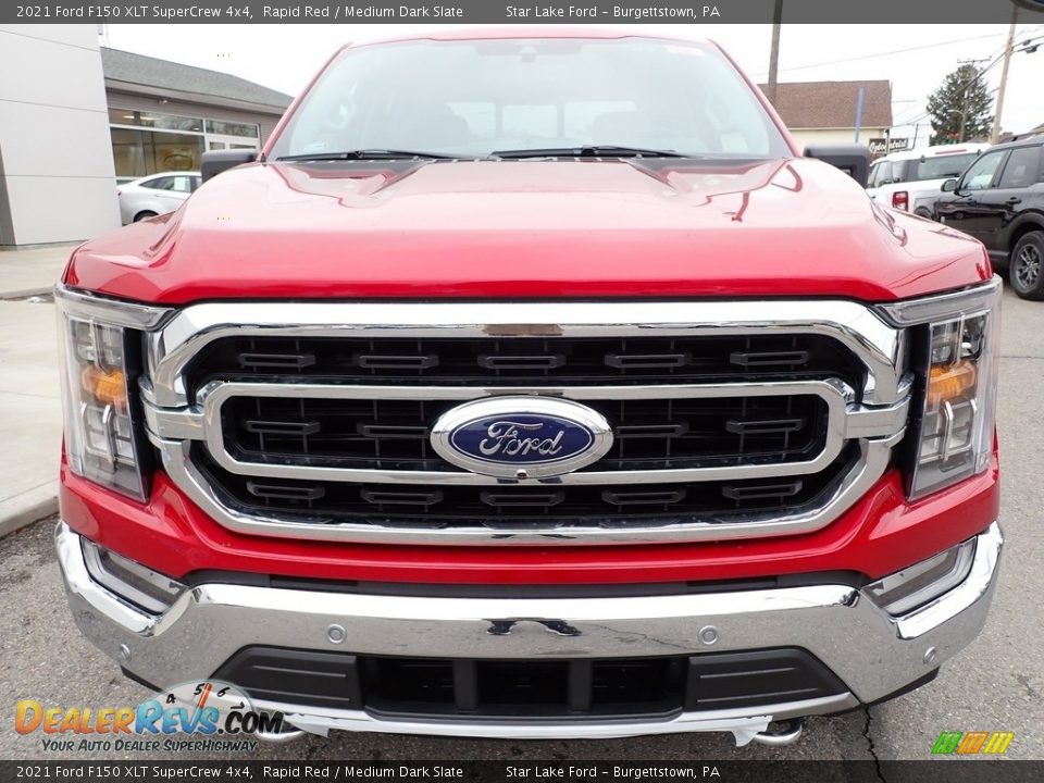 2021 Ford F150 XLT SuperCrew 4x4 Rapid Red / Medium Dark Slate Photo #8