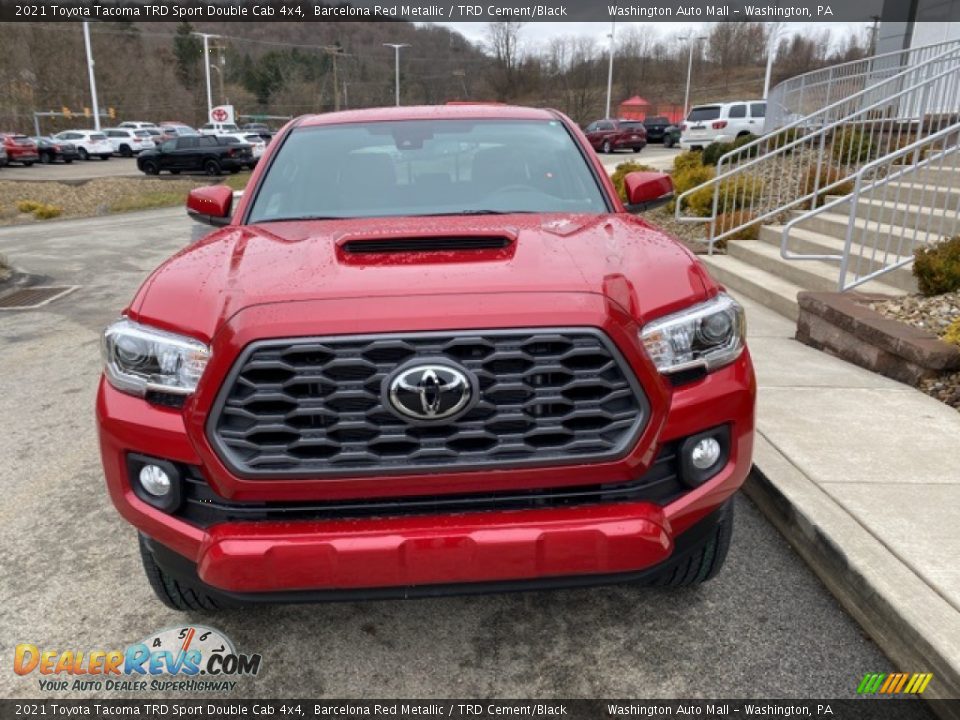 2021 Toyota Tacoma TRD Sport Double Cab 4x4 Barcelona Red Metallic / TRD Cement/Black Photo #11