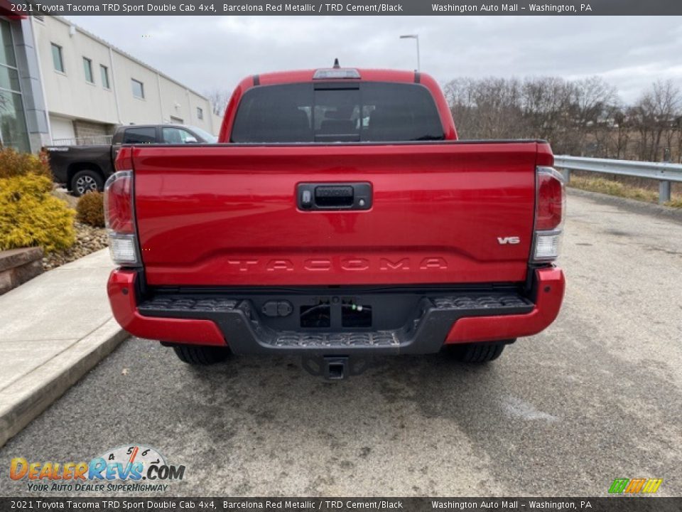 2021 Toyota Tacoma TRD Sport Double Cab 4x4 Barcelona Red Metallic / TRD Cement/Black Photo #14