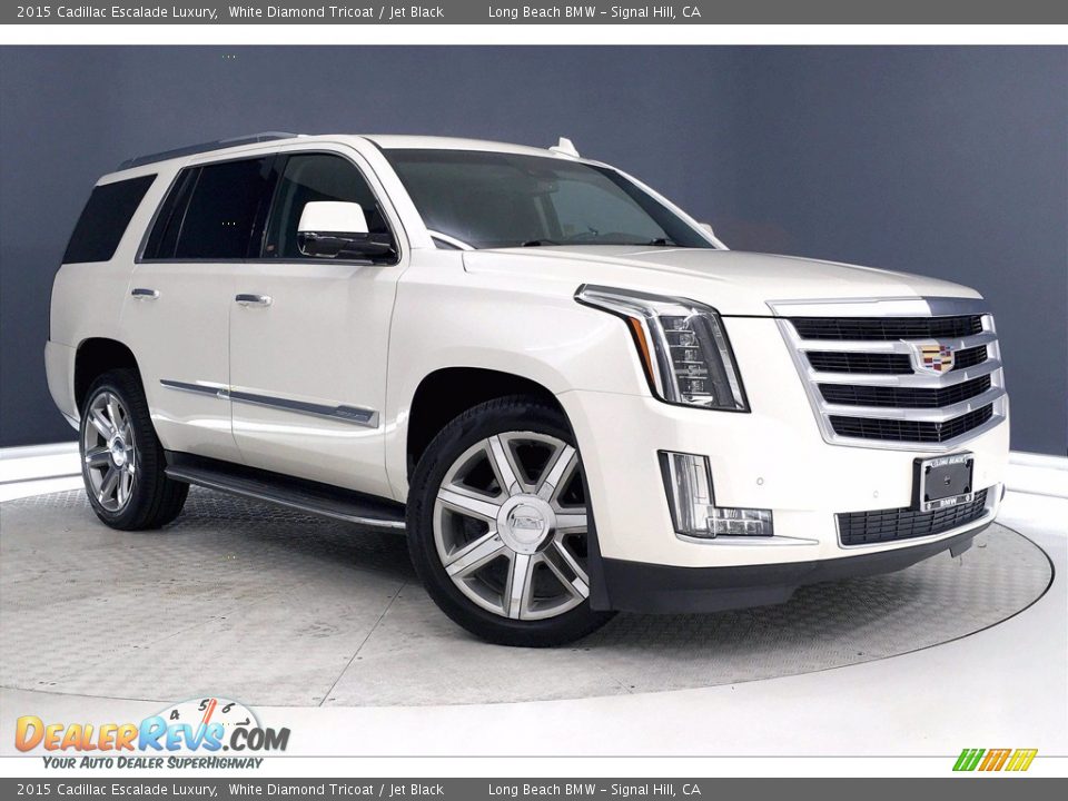 2015 Cadillac Escalade Luxury White Diamond Tricoat / Jet Black Photo #1