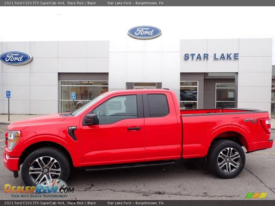 2021 Ford F150 STX SuperCab 4x4 Race Red / Black Photo #1