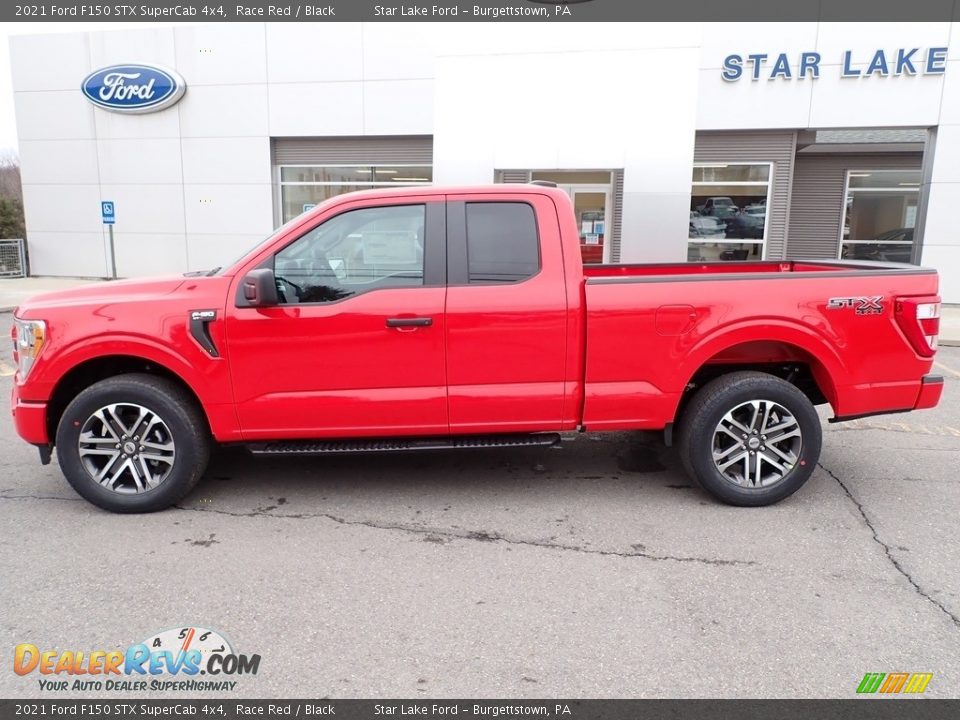 2021 Ford F150 STX SuperCab 4x4 Race Red / Black Photo #2