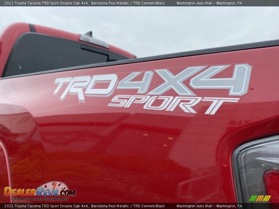 2021 Toyota Tacoma TRD Sport Double Cab 4x4 Barcelona Red Metallic / TRD Cement/Black Photo #24