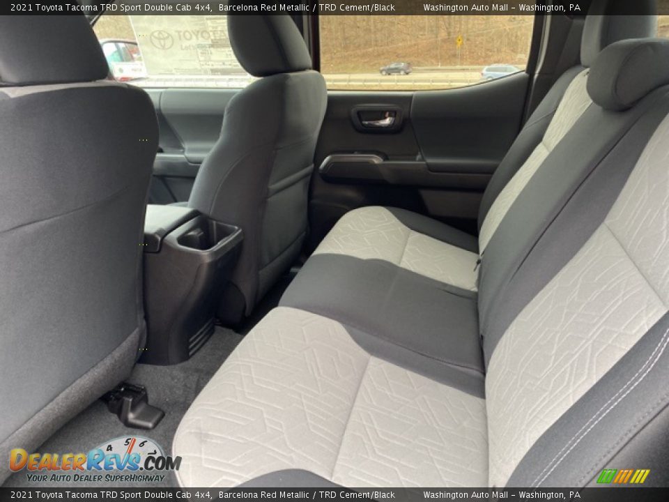 Rear Seat of 2021 Toyota Tacoma TRD Sport Double Cab 4x4 Photo #25
