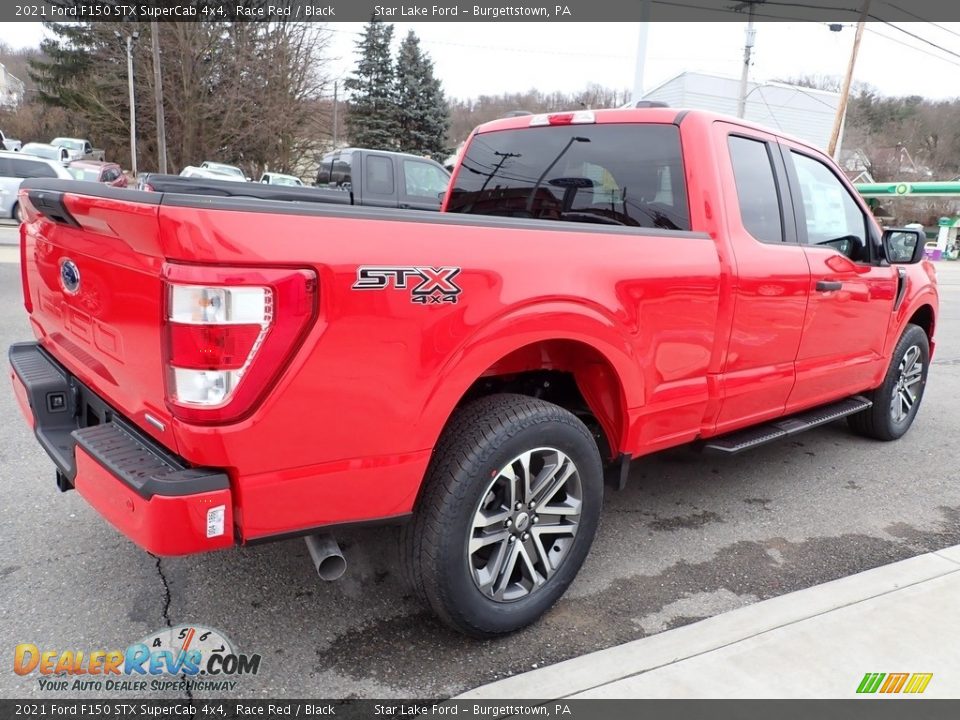 2021 Ford F150 STX SuperCab 4x4 Race Red / Black Photo #5