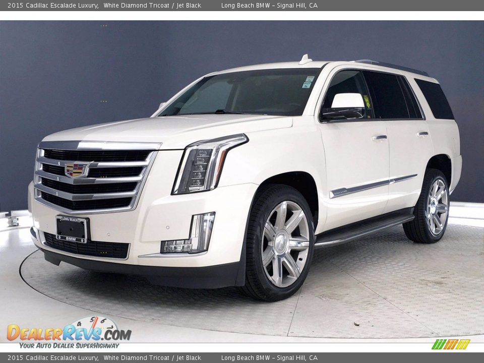 2015 Cadillac Escalade Luxury White Diamond Tricoat / Jet Black Photo #12