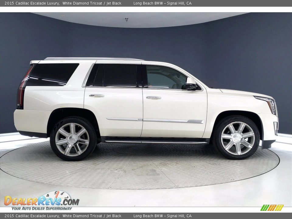 2015 Cadillac Escalade Luxury White Diamond Tricoat / Jet Black Photo #14