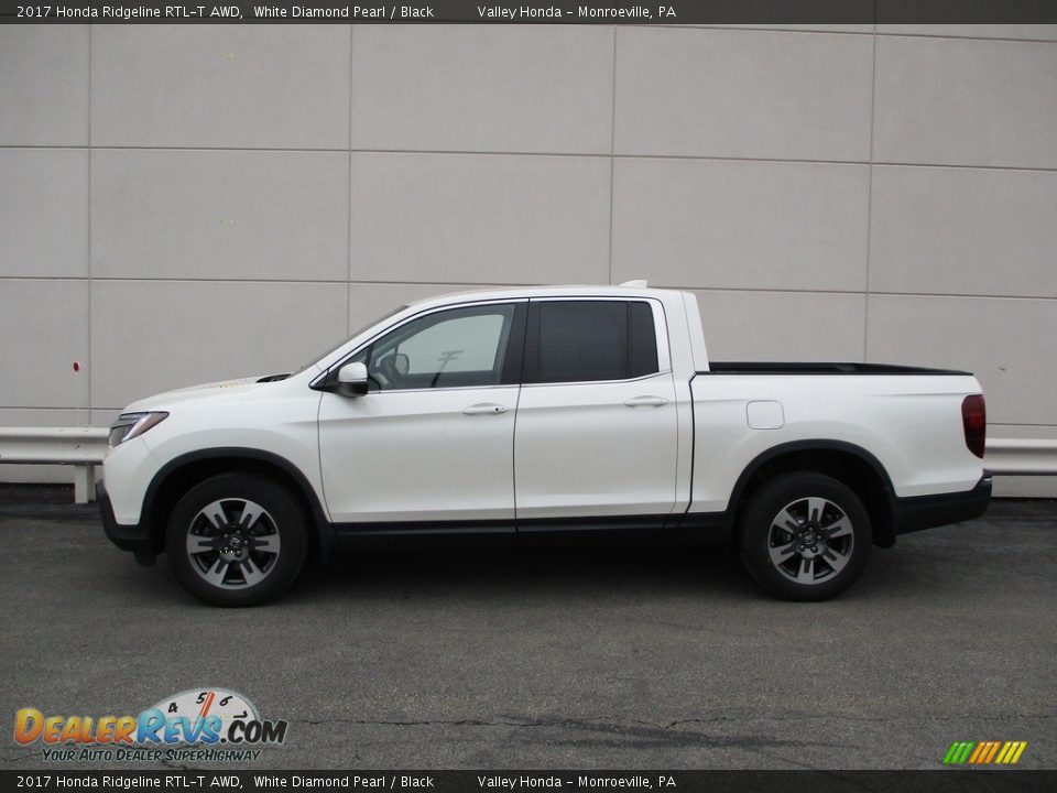 2017 Honda Ridgeline RTL-T AWD White Diamond Pearl / Black Photo #2