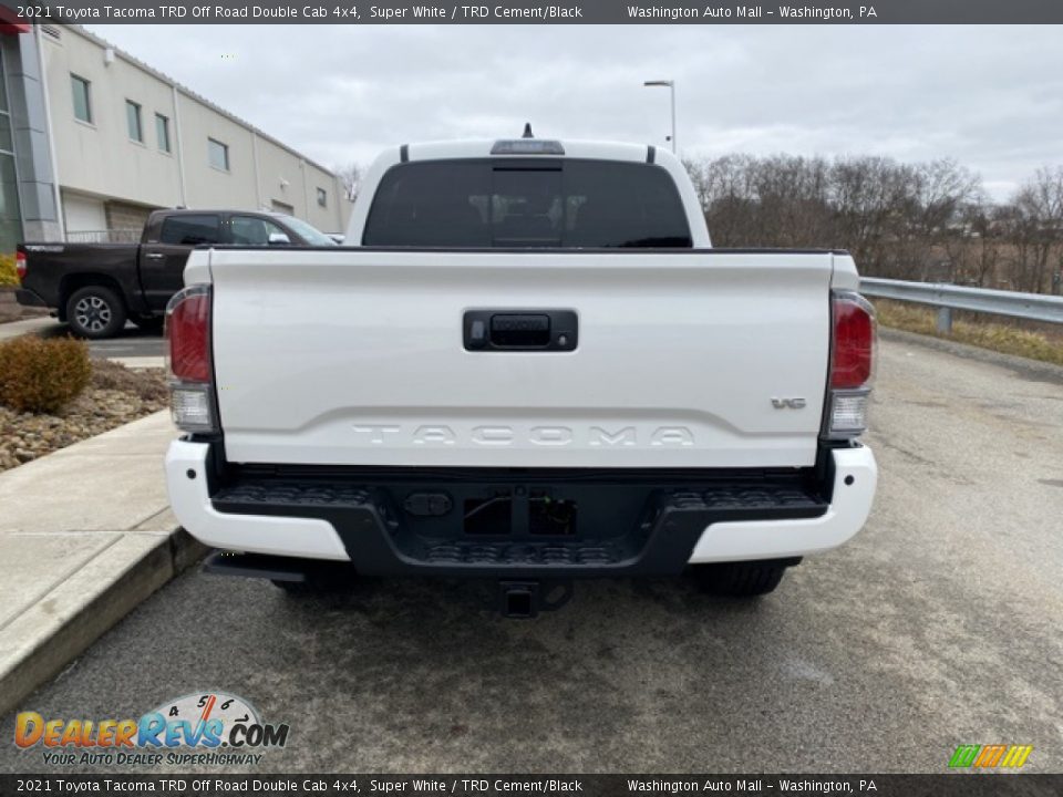 2021 Toyota Tacoma TRD Off Road Double Cab 4x4 Super White / TRD Cement/Black Photo #14