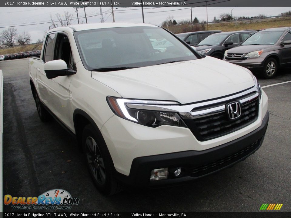 2017 Honda Ridgeline RTL-T AWD White Diamond Pearl / Black Photo #8