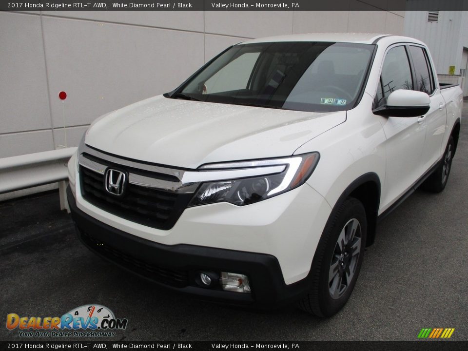 2017 Honda Ridgeline RTL-T AWD White Diamond Pearl / Black Photo #10