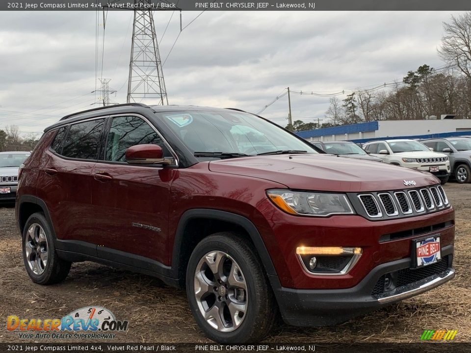 2021 Jeep Compass Limited 4x4 Velvet Red Pearl / Black Photo #1
