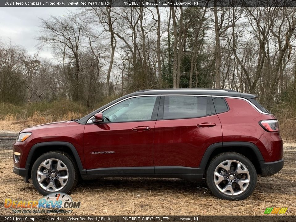 2021 Jeep Compass Limited 4x4 Velvet Red Pearl / Black Photo #4