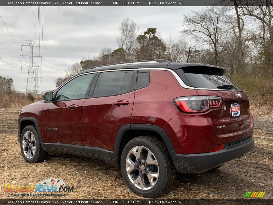 2021 Jeep Compass Limited 4x4 Velvet Red Pearl / Black Photo #6