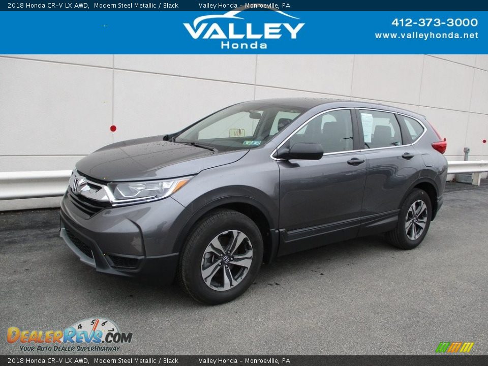 2018 Honda CR-V LX AWD Modern Steel Metallic / Black Photo #1