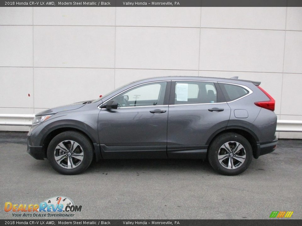 2018 Honda CR-V LX AWD Modern Steel Metallic / Black Photo #2