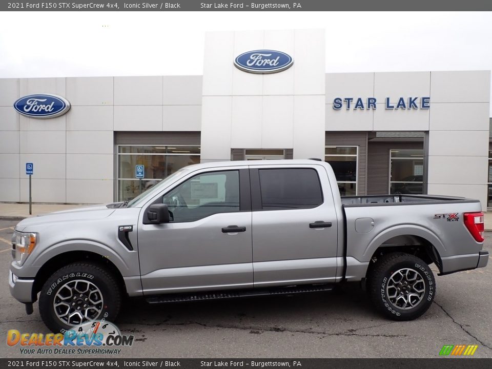 2021 Ford F150 STX SuperCrew 4x4 Iconic Silver / Black Photo #1