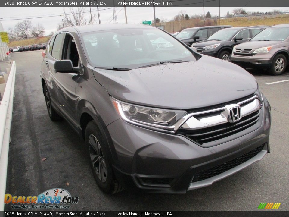 2018 Honda CR-V LX AWD Modern Steel Metallic / Black Photo #7