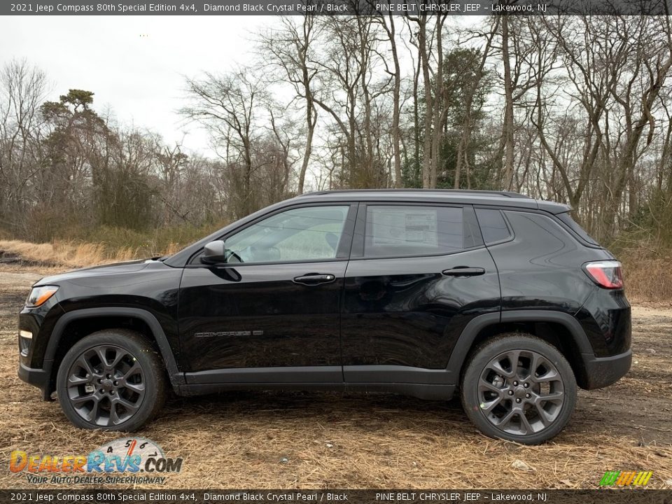 Diamond Black Crystal Pearl 2021 Jeep Compass 80th Special Edition 4x4 Photo #4