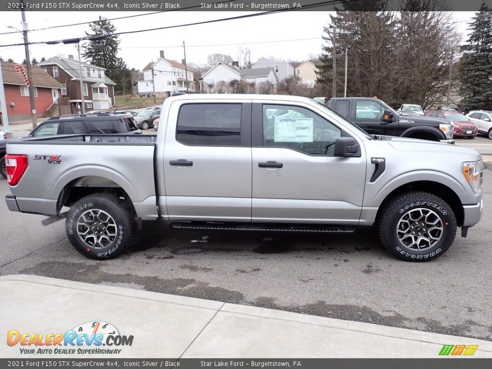 Iconic Silver 2021 Ford F150 STX SuperCrew 4x4 Photo #6