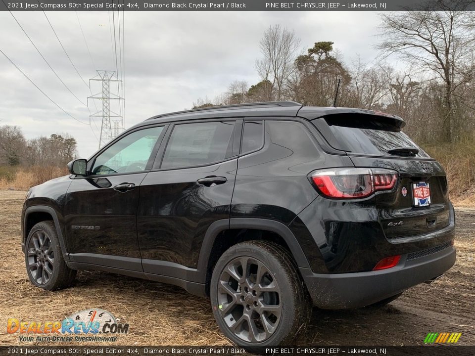 2021 Jeep Compass 80th Special Edition 4x4 Diamond Black Crystal Pearl / Black Photo #6