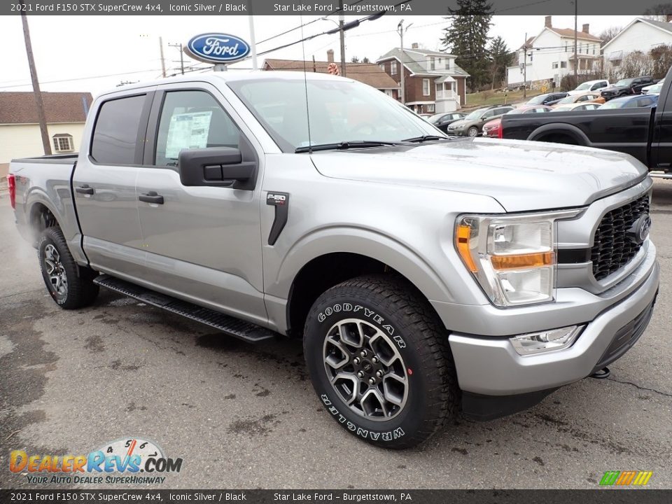 Front 3/4 View of 2021 Ford F150 STX SuperCrew 4x4 Photo #7