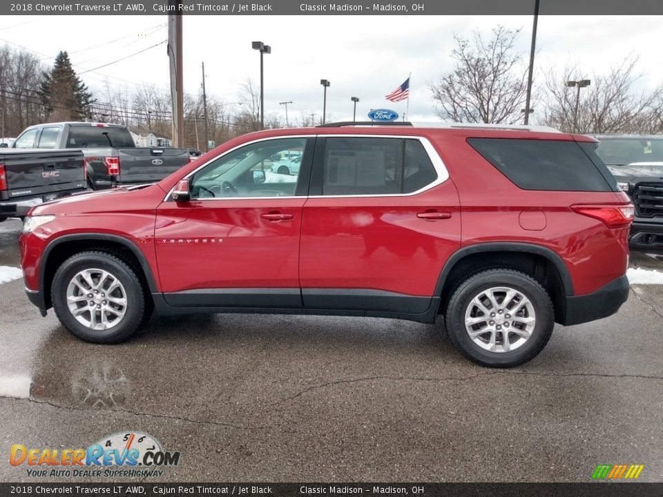 2018 Chevrolet Traverse LT AWD Cajun Red Tintcoat / Jet Black Photo #5