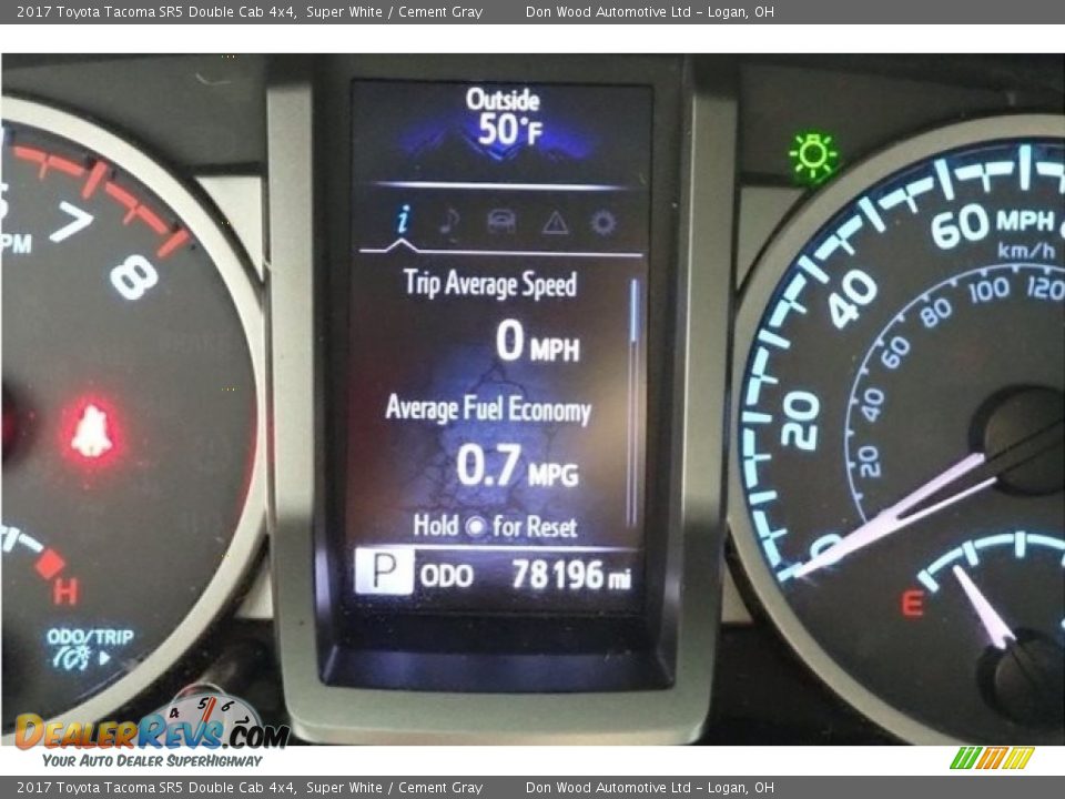 2017 Toyota Tacoma SR5 Double Cab 4x4 Super White / Cement Gray Photo #23