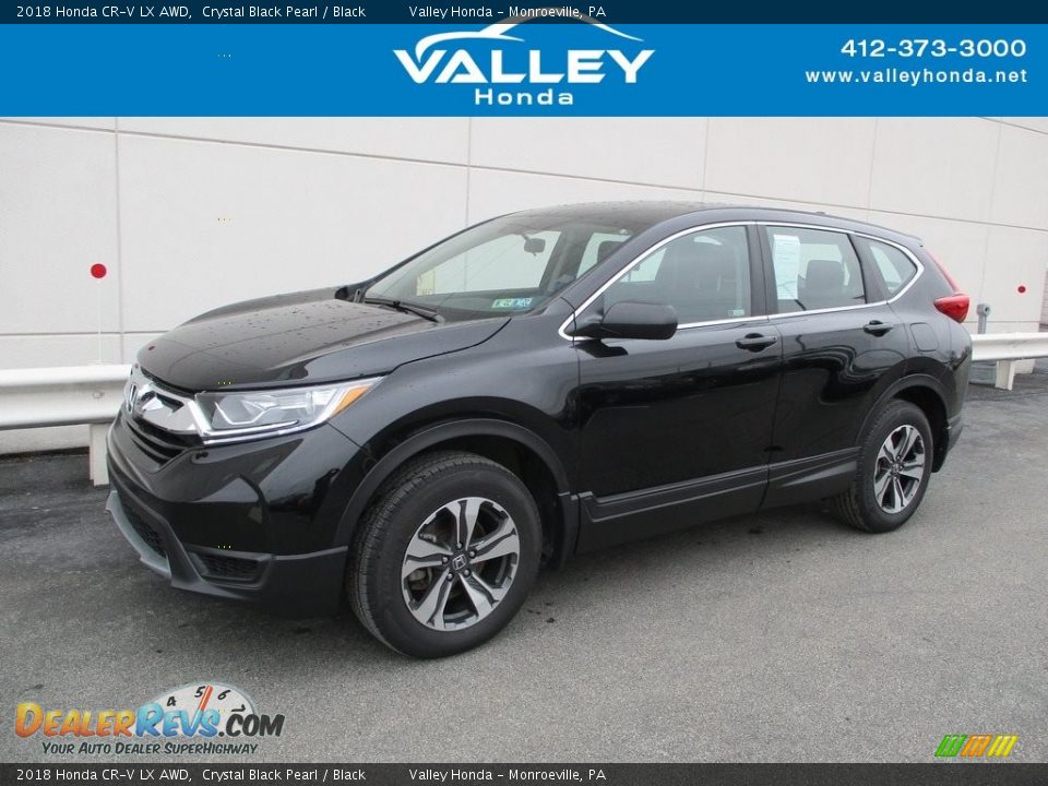 2018 Honda CR-V LX AWD Crystal Black Pearl / Black Photo #1