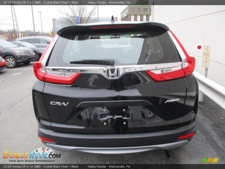 2018 Honda CR-V LX AWD Crystal Black Pearl / Black Photo #4