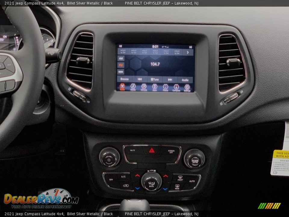 2021 Jeep Compass Latitude 4x4 Billet Silver Metallic / Black Photo #10