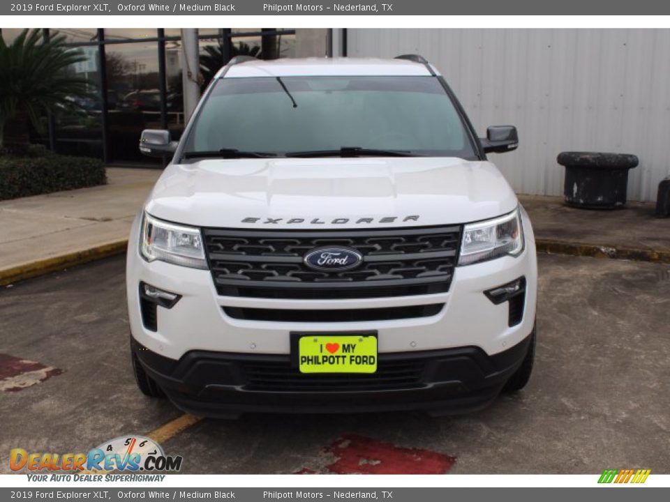 2019 Ford Explorer XLT Oxford White / Medium Black Photo #3