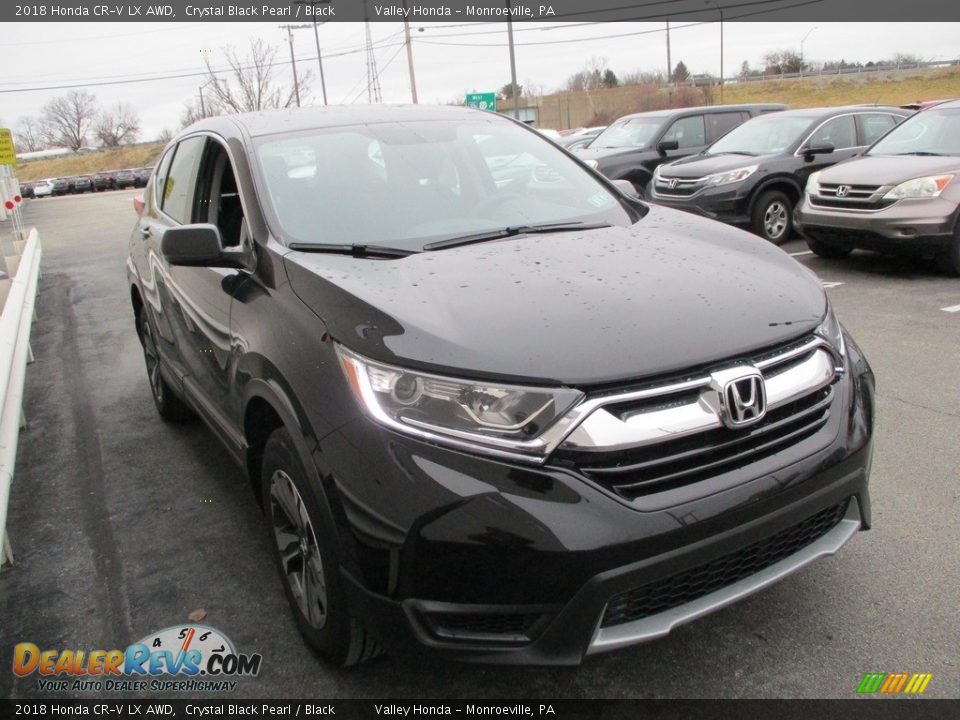 2018 Honda CR-V LX AWD Crystal Black Pearl / Black Photo #7