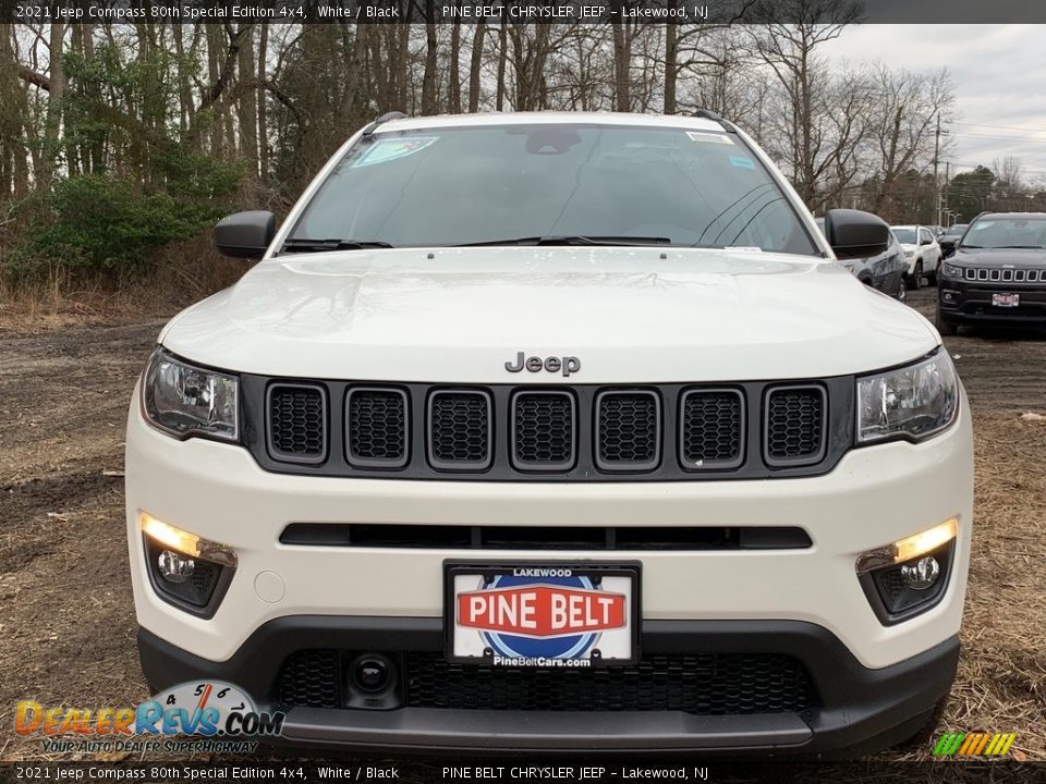 2021 Jeep Compass 80th Special Edition 4x4 White / Black Photo #3