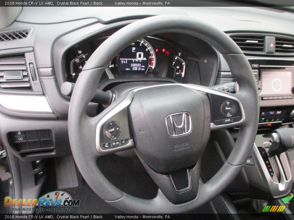 2018 Honda CR-V LX AWD Crystal Black Pearl / Black Photo #13