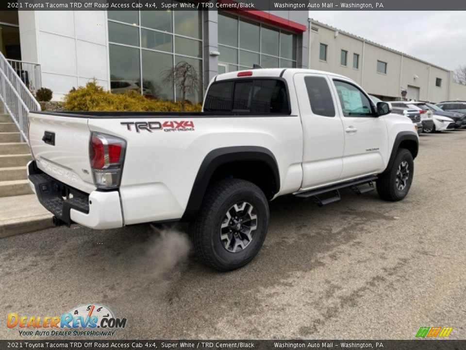 Super White 2021 Toyota Tacoma TRD Off Road Access Cab 4x4 Photo #13