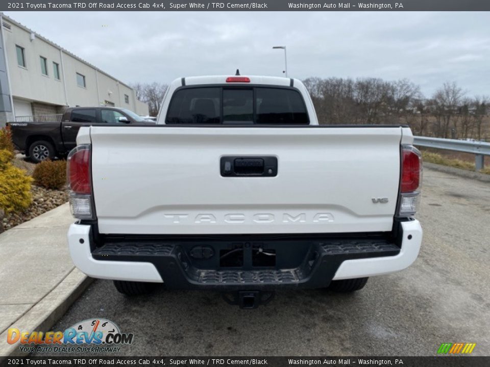 2021 Toyota Tacoma TRD Off Road Access Cab 4x4 Super White / TRD Cement/Black Photo #14