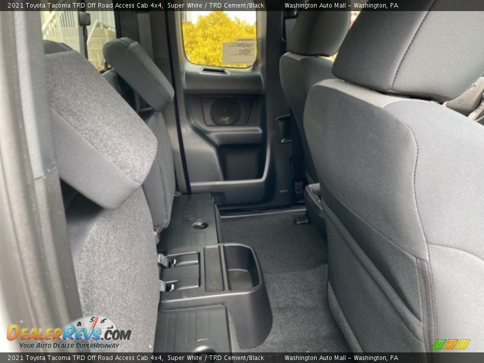 Rear Seat of 2021 Toyota Tacoma TRD Off Road Access Cab 4x4 Photo #28
