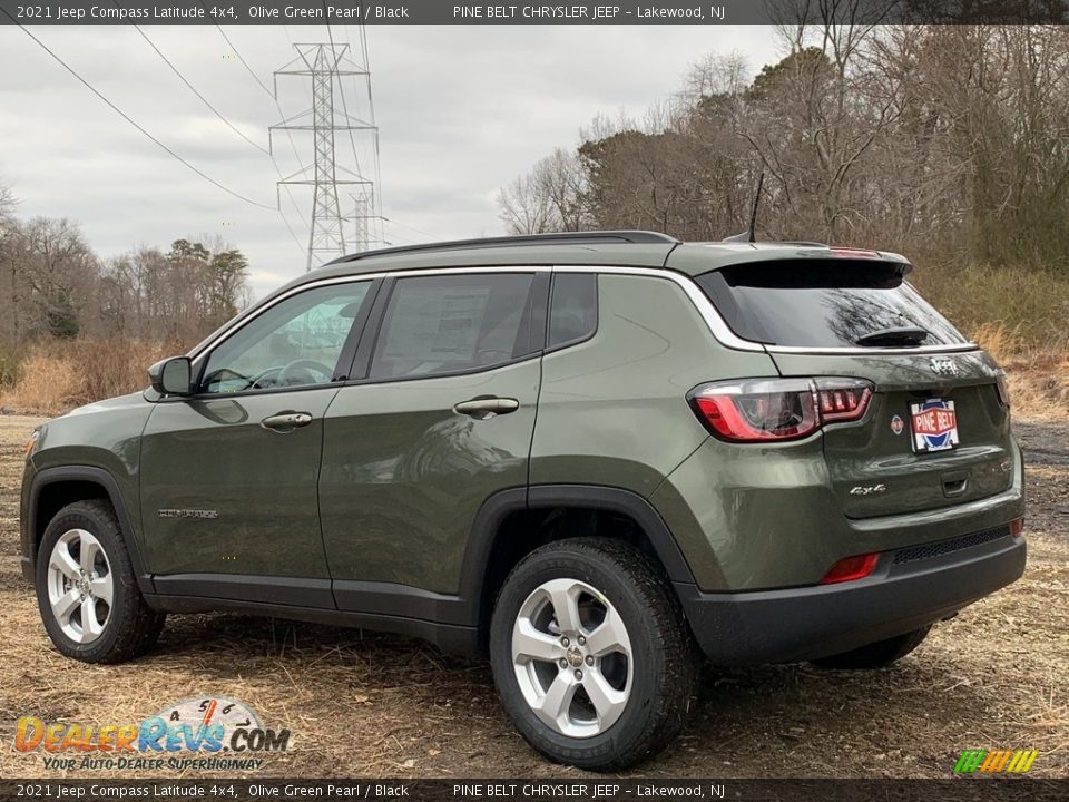 2021 Jeep Compass Latitude 4x4 Olive Green Pearl / Black Photo #6