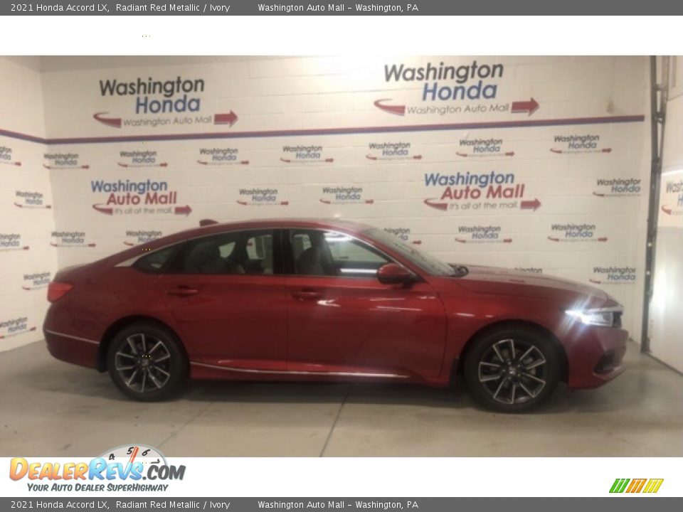 2021 Honda Accord LX Radiant Red Metallic / Ivory Photo #1