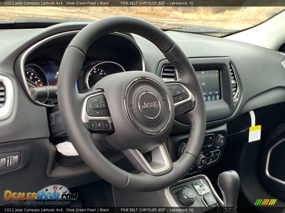 2021 Jeep Compass Latitude 4x4 Olive Green Pearl / Black Photo #12