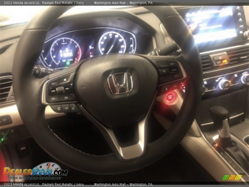2021 Honda Accord LX Radiant Red Metallic / Ivory Photo #5