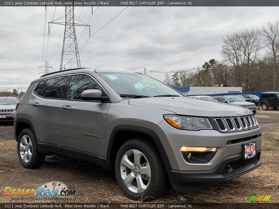 2021 Jeep Compass Latitude 4x4 Billet Silver Metallic / Black Photo #1