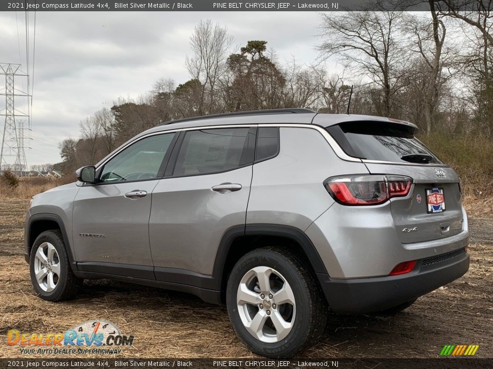 2021 Jeep Compass Latitude 4x4 Billet Silver Metallic / Black Photo #6